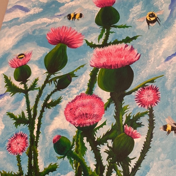 Bee Butts and Thistle Guts Painting - Picture 3 of 3